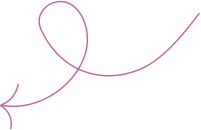 Courbe dessin rose, tracé fin et graphique sur fond transparent, décor vectoriel créatif